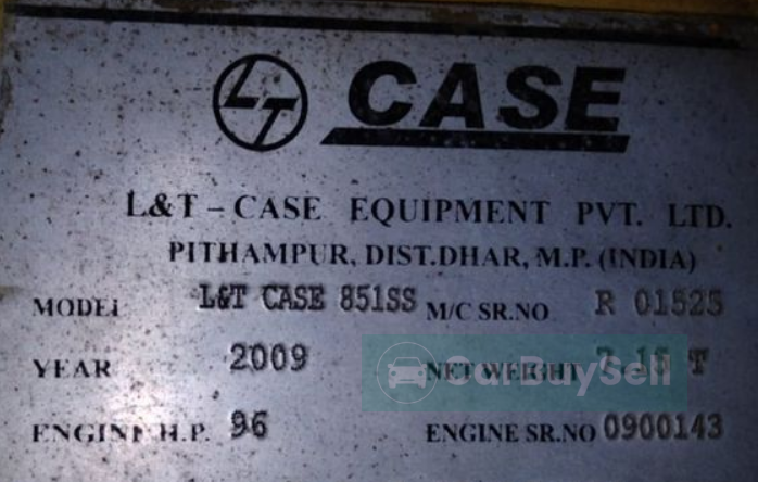 L&t Case 851ss 2009